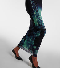 Jean Paul Gaultier Printed mesh midi skirt