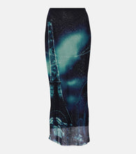 Jean Paul Gaultier Printed mesh midi skirt - Jean Paul Gaultier 印花网纱中长裙