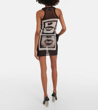 Jean Paul Gaultier Printed mesh tank top