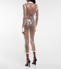 Jean Paul Gaultier Sequined net midi dress