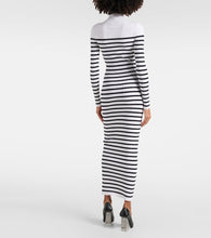 Jean Paul Gaultier Striped maxi dress