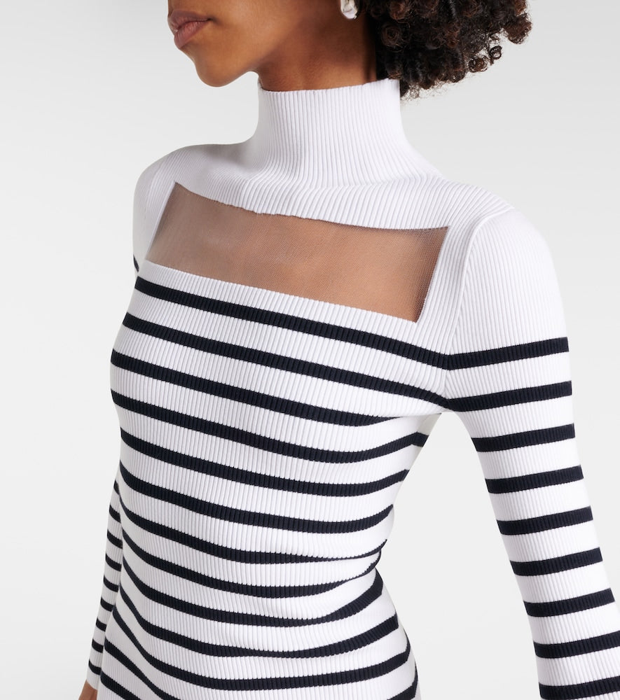 Jean Paul Gaultier Striped maxi dress