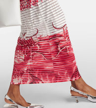 Jean Paul Gaultier Striped printed cotton-blend jersey maxi dress