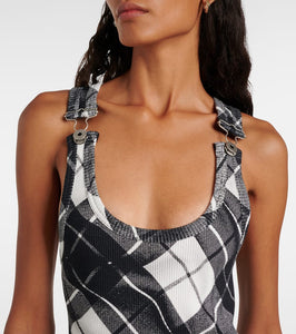Jean Paul Gaultier Tartan cotton maxi dress