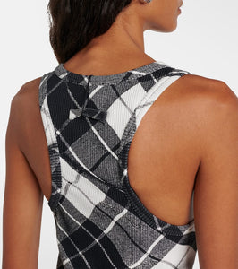 Jean Paul Gaultier Tartan cotton maxi dress