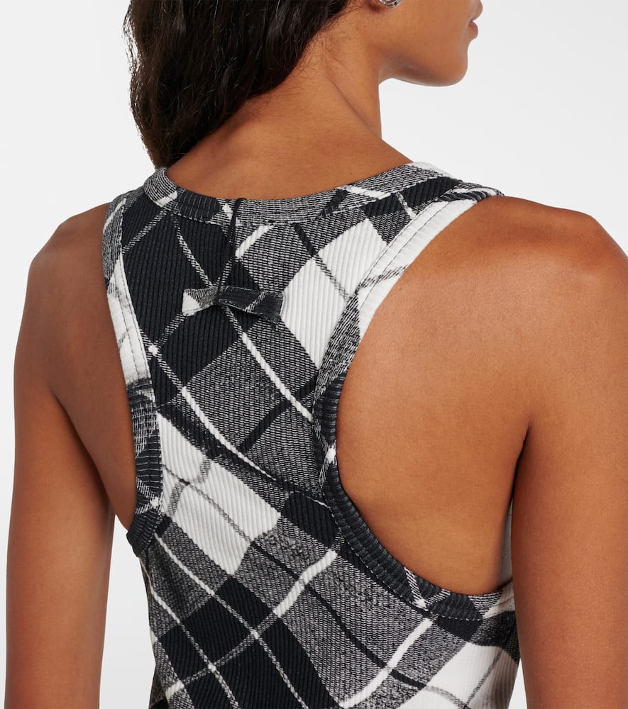 Jean Paul Gaultier Tartan cotton maxi dress
