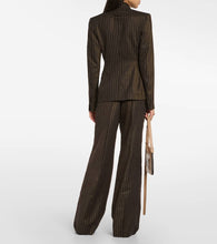 Jean Paul Gaultier Tattoo pinstripe wool-blend blazer