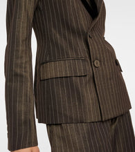Jean Paul Gaultier Tattoo pinstripe wool-blend blazer