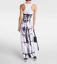 Jean Paul Gaultier Trompe l'oeil jersey maxi dress
