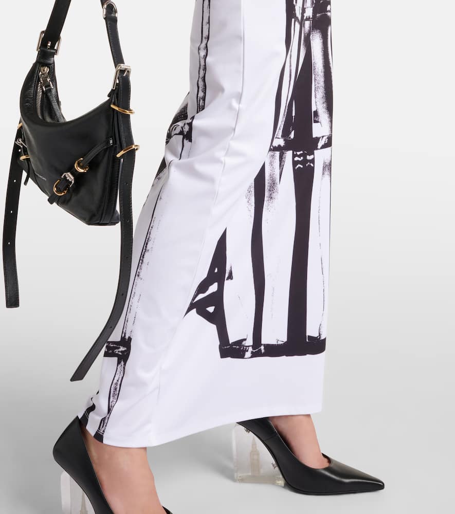 Jean Paul Gaultier Trompe l'oeil jersey maxi dress