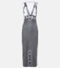Jean Paul Gaultier Trompe l'oeil jersey midi dress