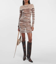 Jean Paul Gaultier x KNWLS striped minidress