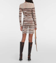 Jean Paul Gaultier x KNWLS striped minidress