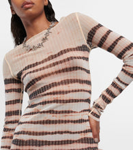 Jean Paul Gaultier x KNWLS striped minidress