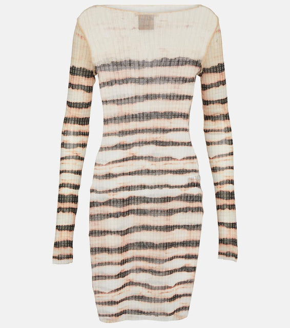 Jean Paul Gaultier x KNWLS striped minidress