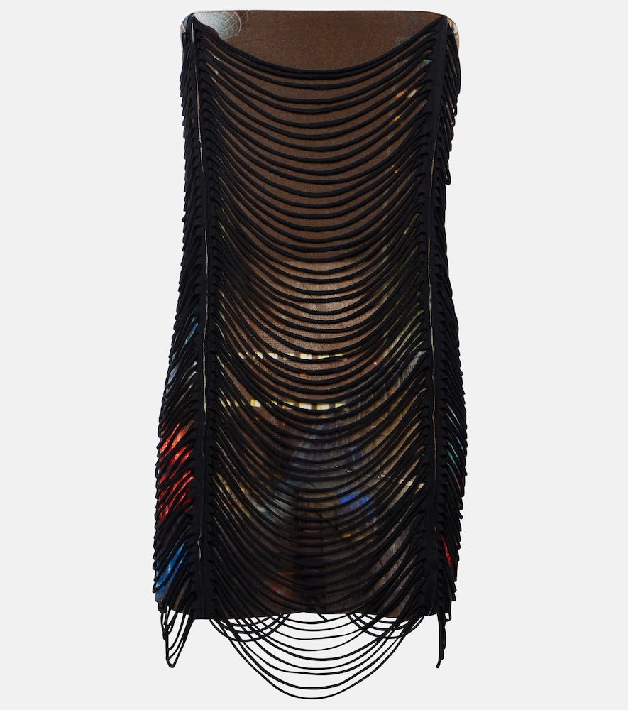 Jean Paul Gaultier x Shayne Oliver printed minidress. Jean Paul Gaultier x Shayne Oliver 印花迷你连衣裙