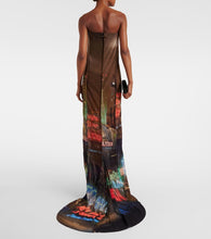 Jean Paul Gaultier x Shayne Oliver printed tulle gown