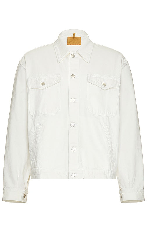 Jeanerica Flo Jacket in White - Veste Jeanerica Flo en blanc - Jeanerica Flo 白色夹克 - Jeanerica Flo Jacke in Weiß - Jeanerica Flo 자켓 화이트 색상 - Giacca Jeanerica Flo in bianco