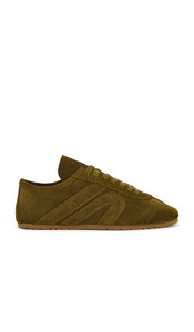 Jeffrey Campbell Aleta Sneaker in Green | Moss Suede Lifestyle Sneakers for Women