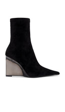 Jeffrey Campbell Beth-ann Boot in Black | Black Suede Combo Black Boots for Women