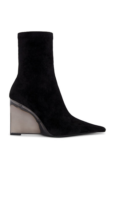Jeffrey Campbell Beth-ann Boot in Black | Black Suede Combo Black Boots for Women