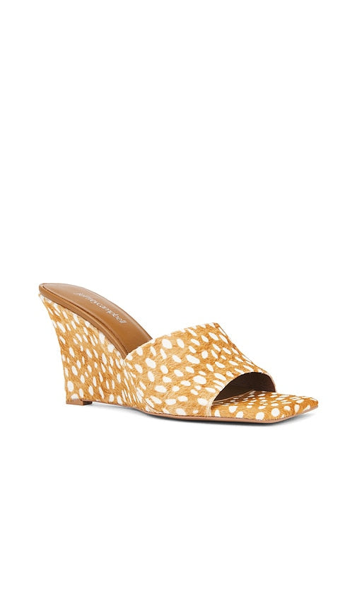Jeffrey Campbell Capital-F Sandal in Beige