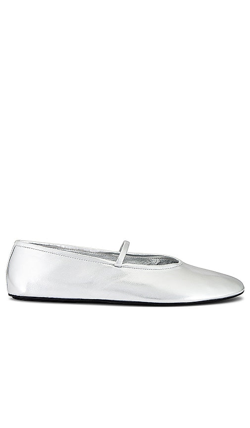Jeffrey Campbell Dancerina Flat in Metallic Silver - Jeffrey Campbell Dancerina plat en argent métallisé - Jeffrey Campbell Dancerina 金属银色平底鞋 - Jeffrey Campbell Dancerina Flat in Metallic-Silber - Jeffrey Campbell Dancerina 플랫 메탈릭 실버 소재 - Scarpe basse Jeffrey Campbell Dancerina in argento metallizzato