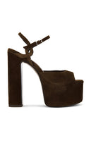 Jeffrey Campbell Ever-last Sandal in Chocolate | Espresso Platform Sandals for Women