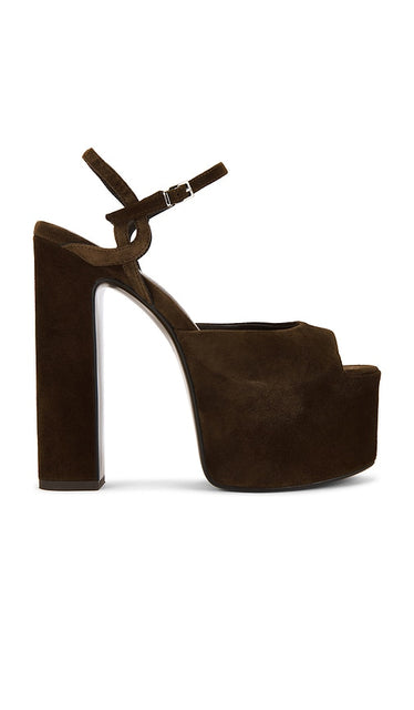 Jeffrey Campbell Ever-last Sandal in Chocolate | Espresso Platform Sandals for Women