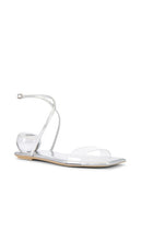 Jeffrey Campbell Foretell Sandals in Metallic Silver, grey