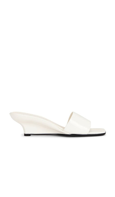 Jeffrey Campbell Frame Sandal in White | White Patent Open Toe Heels for Women