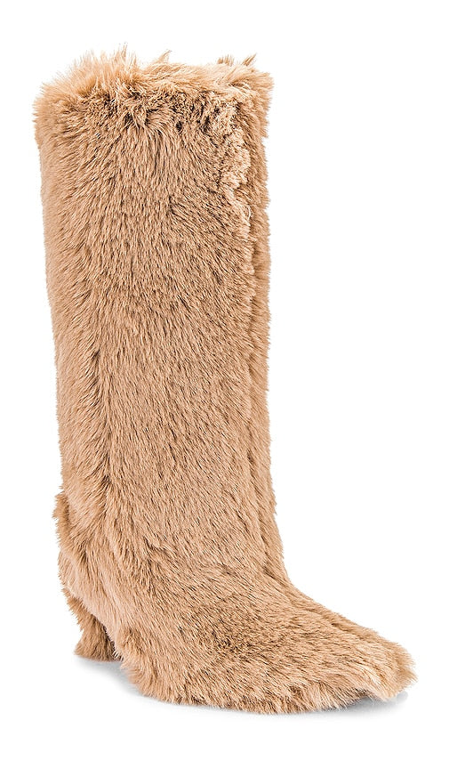 Jeffrey Campbell Fuzzie Boot in Taupe