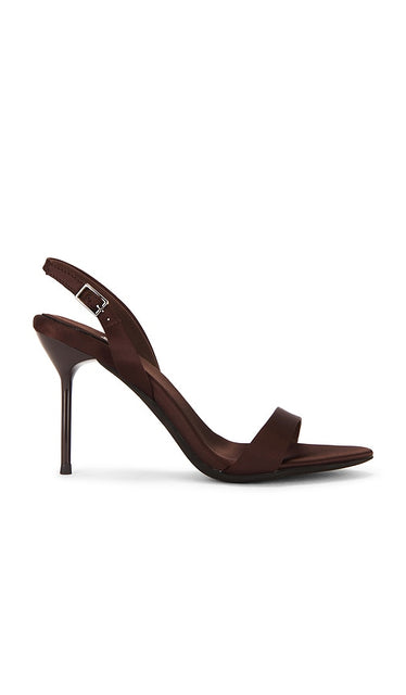 Jeffrey Campbell Go-getter Sandal in Chocolate | Coffee Open Toe Heels for Women
