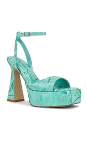 Jeffrey Campbell Grooving Platform Sandal in Mint