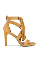 Jeffrey Campbell Haywood Heels in Beige | Beige Suede Open Toe Heels for Women