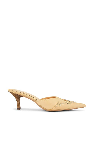 Jeffrey Campbell Head-West Pump in Neutral | Natural Pump Heels for Women