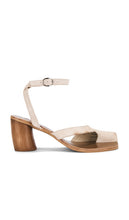 Jeffrey Campbell Hex-you Heels in Beige | Ice Suede Heeled Sandals for Women