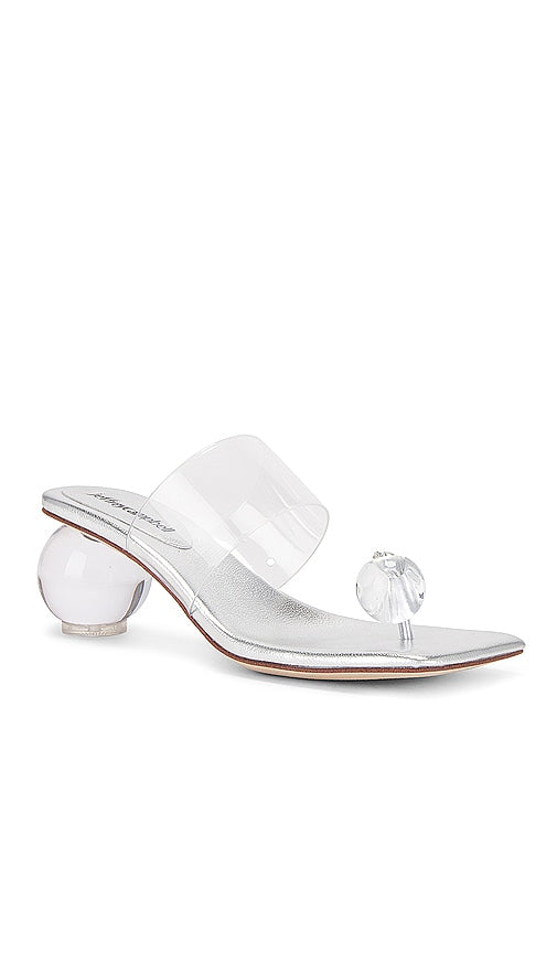 Jeffrey Campbell Latus Sandal in Metallic Silver