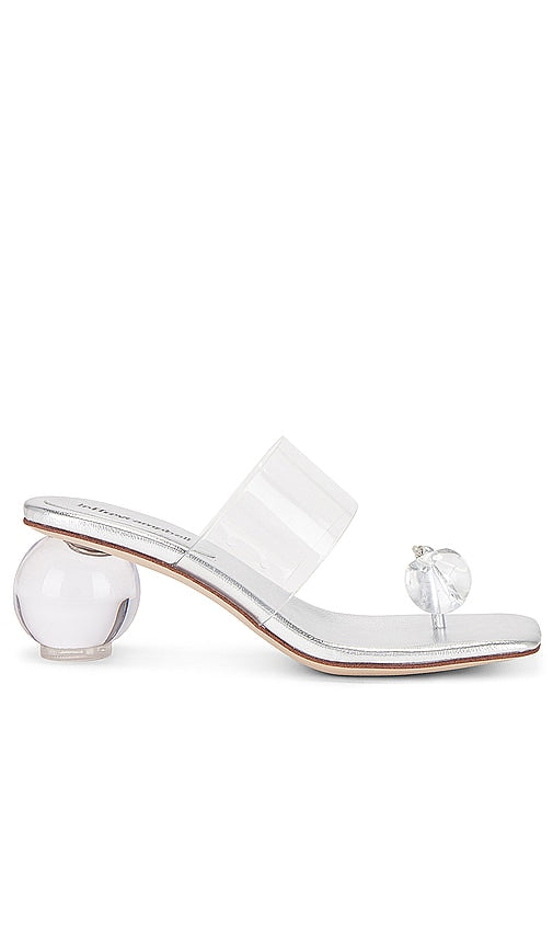 Jeffrey Campbell Latus Sandal in Metallic Silver