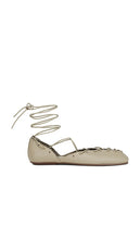 Jeffrey Campbell Martine Flats in Sage | Sage Strappy Flats for Women