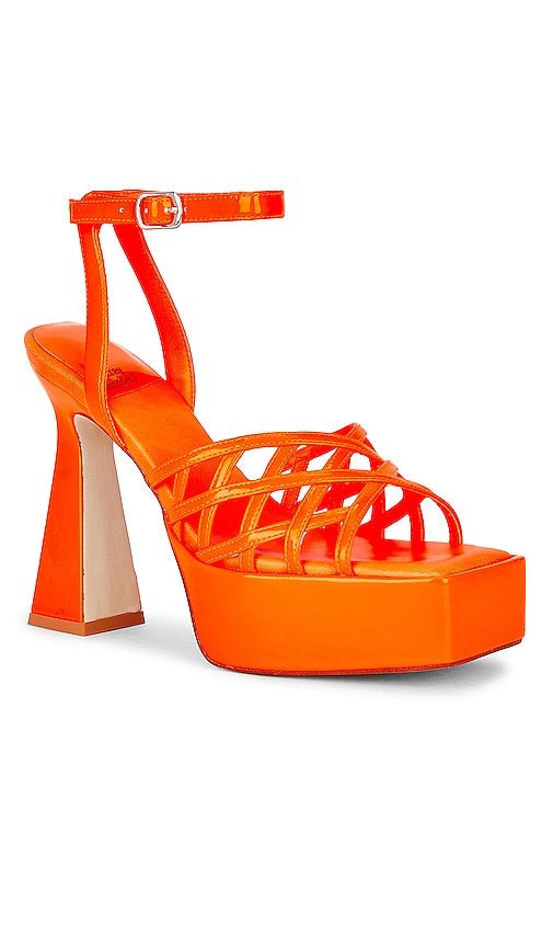 Jeffrey Campbell Modest Sandal in Orange