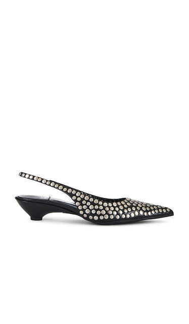 Jeffrey Campbell Monday Heels in Black | Black Silver Black Heels for Women