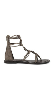 Jeffrey Campbell Origins Gladiators in Olive | Khaki Suede Combo Flat Sandals for Women