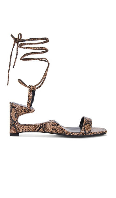 Jeffrey Campbell Reversed Sandals in Brown | Brown Heeled Sandals for Women