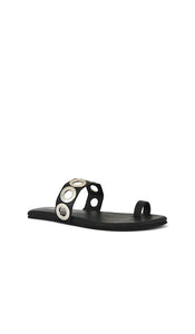 Jeffrey Campbell Riveted Sandal in Black