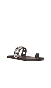 Jeffrey Campbell Riveted Sandals in Brown