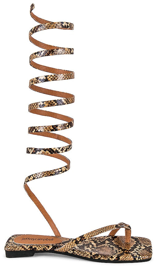 Jeffrey Campbell Slinky Sandal in Tan - Jeffrey Campbell Sandale Slinky en beige - Jeffrey Campbell 黄褐色 Slinky 凉鞋 - Jeffrey Campbell Slinky Sandale in Hellbraun - Jeffrey Campbell 슬링키 샌들 탠 색상 - Sandalo Slinky Jeffrey Campbell color marrone chiaro
