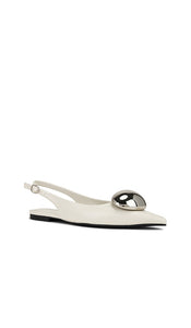 Jeffrey Campbell Tactful Flats in Cream