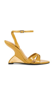 Jeffrey Campbell Trella Sandal in Mustard | Mustard Open Toe Heels for Women