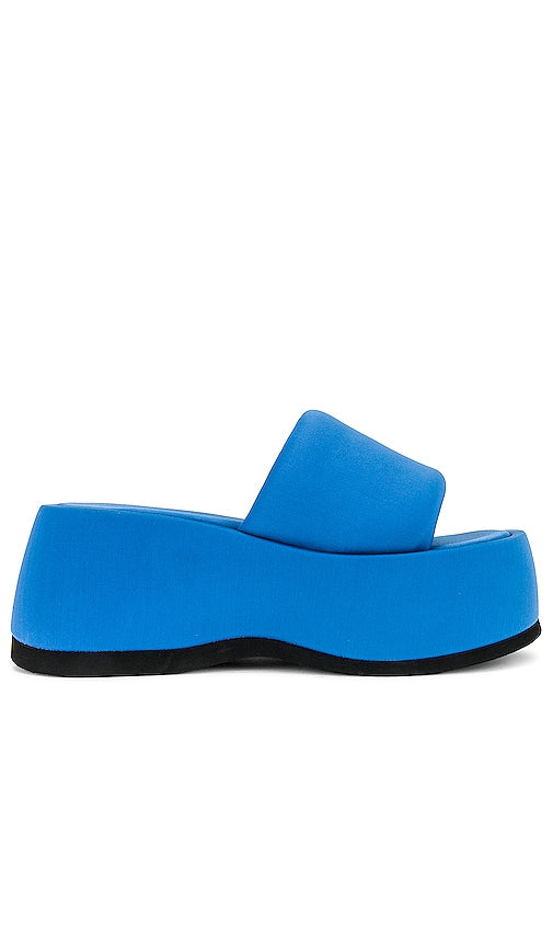 Jeffrey Campbell Txt Me Platform Sandal in Blue - Jeffrey Campbell - Sandales à plateforme Txt Me en bleu - Jeffrey Campbell Txt Me 蓝色厚底凉鞋 - Jeffrey Campbell Txt Me Plateausandale in Blau - Jeffrey Campbell Txt Me 플랫폼 샌들 블루 색상 - Sandalo con plateau Jeffrey Campbell Txt Me in blu